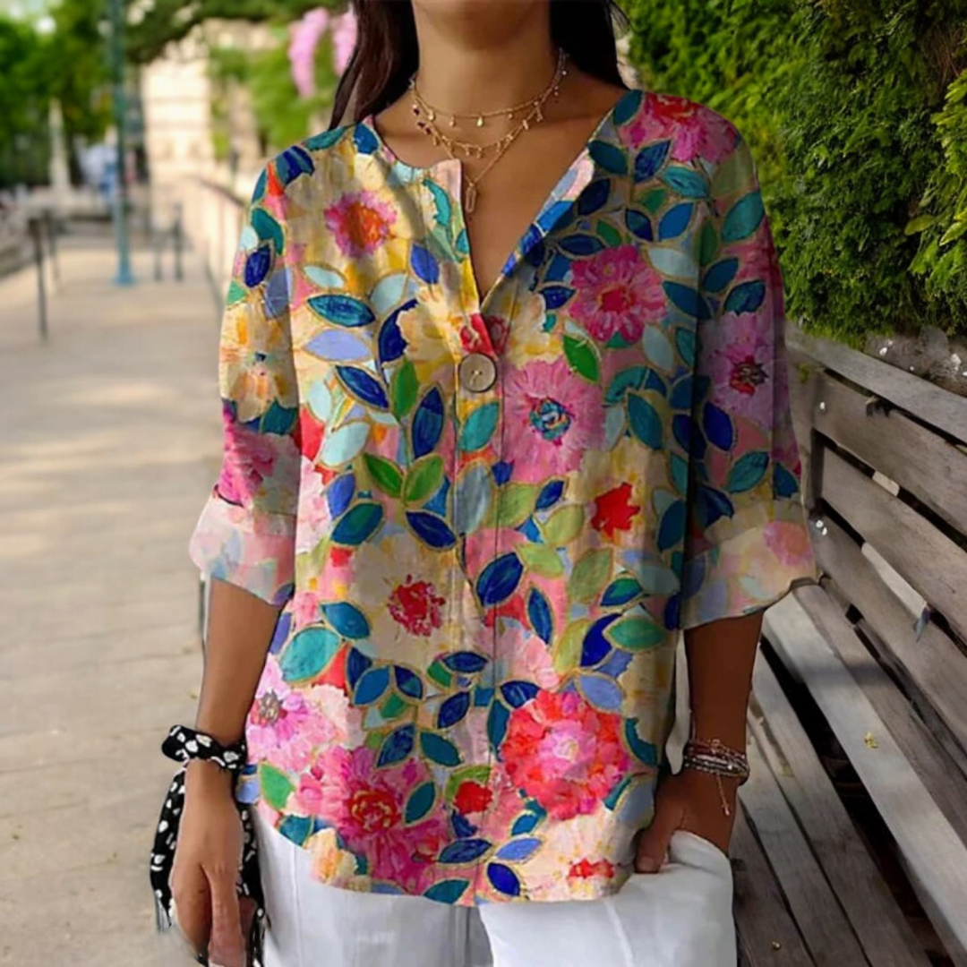 Celia | Floral Symphony Blouse