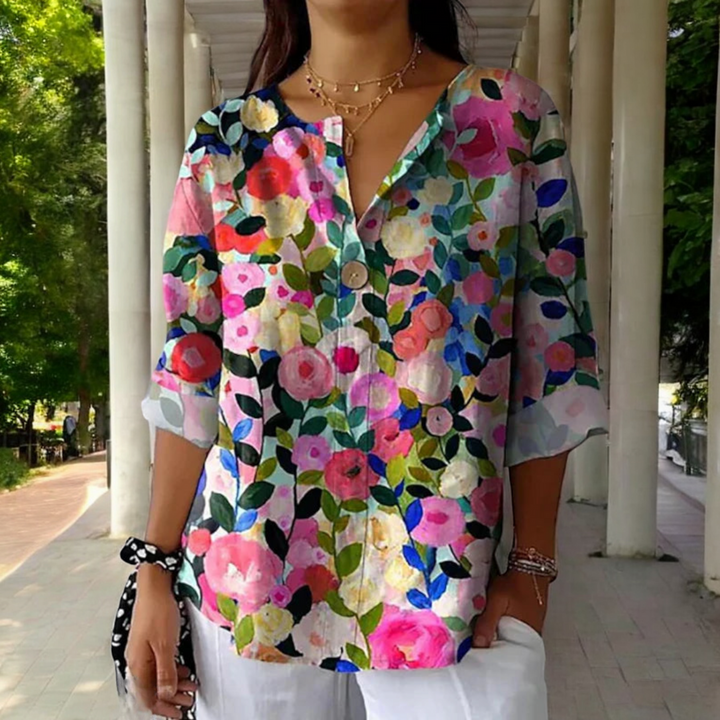 Celia | Floral Symphony Blouse