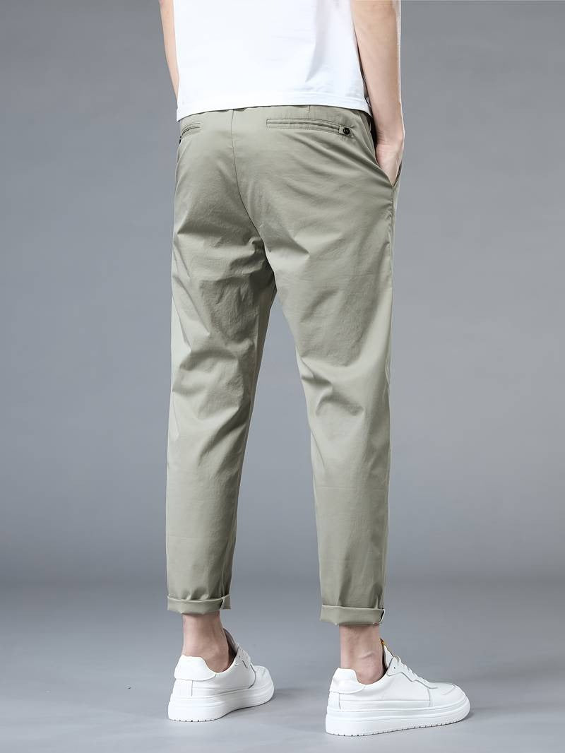 Henry - Solid Suit Cropped Pants