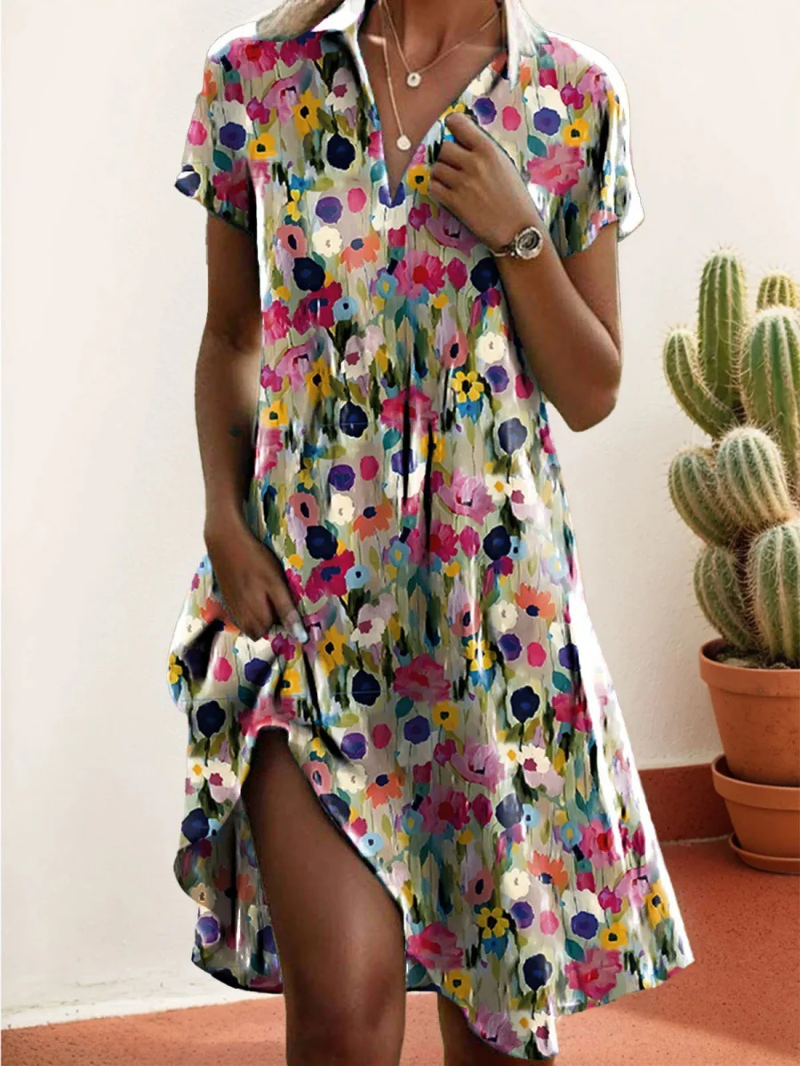 Nolwazi - Colorful Floral Dress