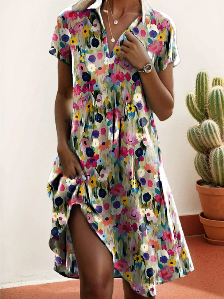 Nolwazi - Colorful Floral Dress