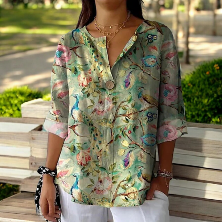 Celia | Floral Symphony Blouse