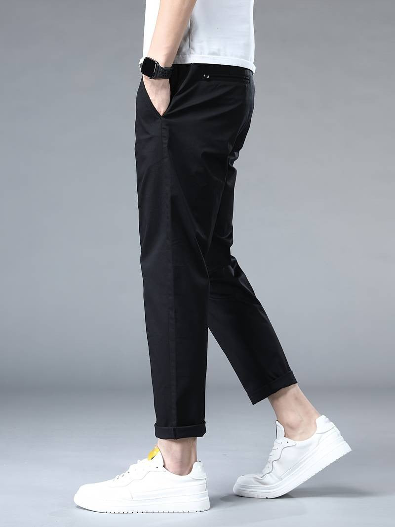 Henry - Solid Suit Cropped Pants