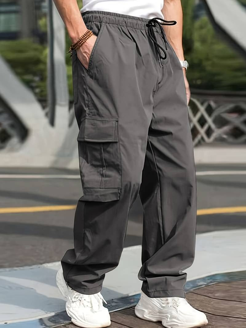 Liam - Trendy Solid Cargo Pants