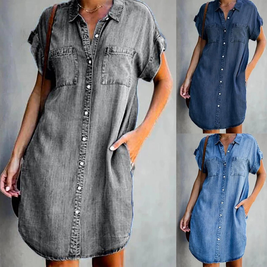 Megan - Classic Denim Dress