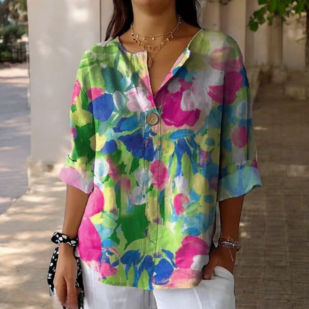 Celia | Floral Symphony Blouse