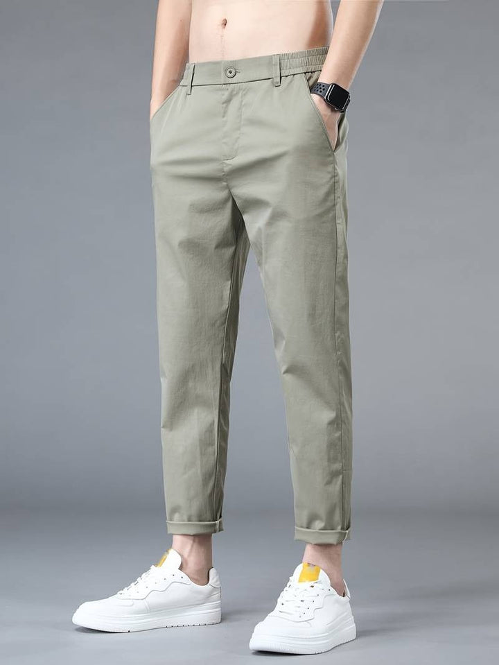 Henry - Solid Suit Cropped Pants