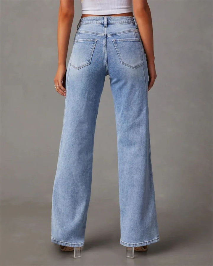 Priscilla - High Waisted Flared Jeans