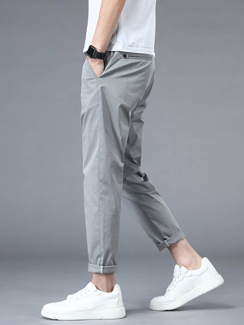 Henry - Solid Suit Cropped Pants