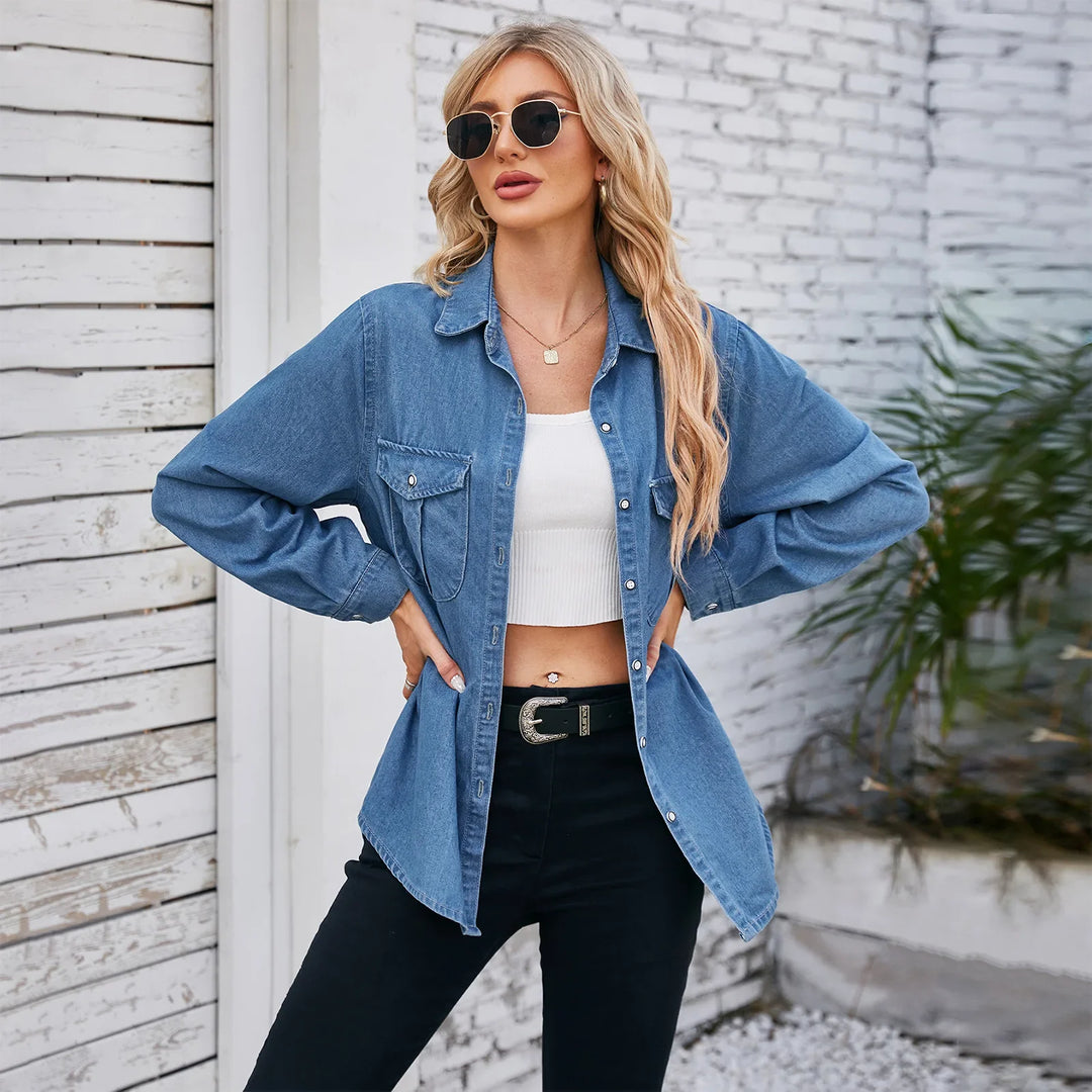 Rina Long Sleeve Denim Shirt