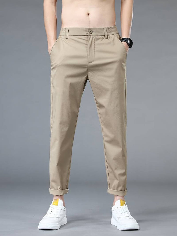 Henry - Solid Suit Cropped Pants