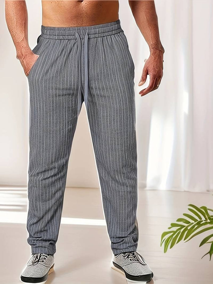 Oliver - Casual Stripe Men's Pants