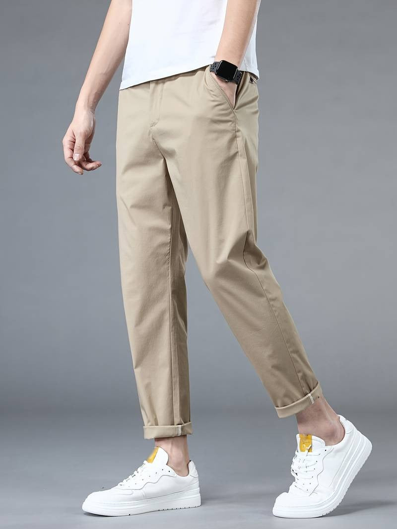 Henry - Solid Suit Cropped Pants