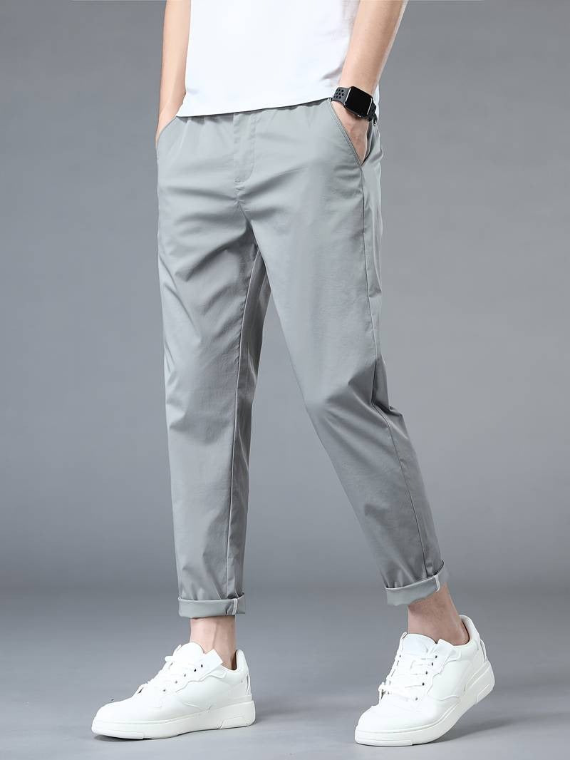 Henry - Solid Suit Cropped Pants