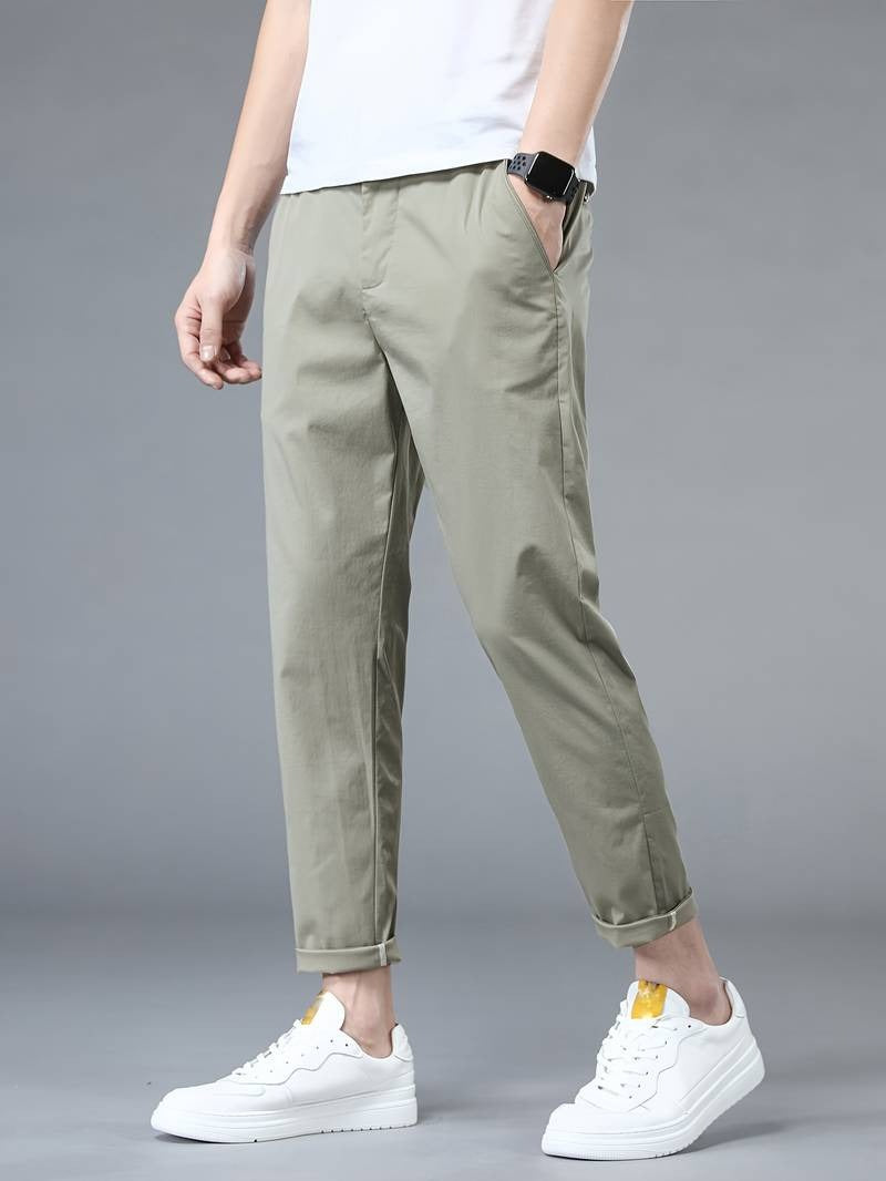 Henry - Solid Suit Cropped Pants