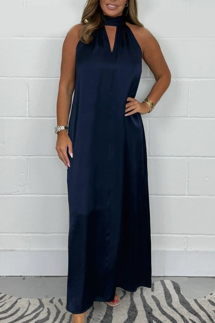 Elizabeth - Halter Neck Maxi Dress